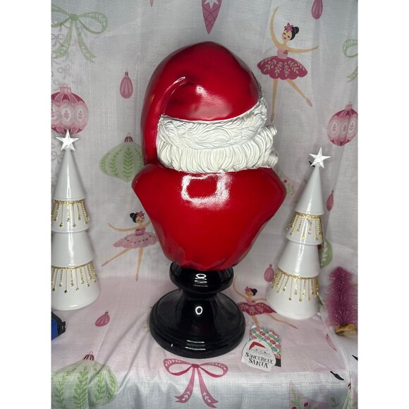 Viral Santa Blowing Bubblegum Bust Lightup - Picture 4 of 6